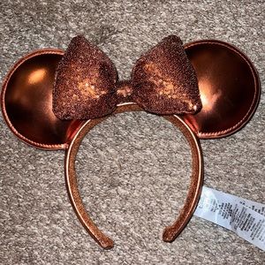 Disney copper sequin Minnie Mouse ears